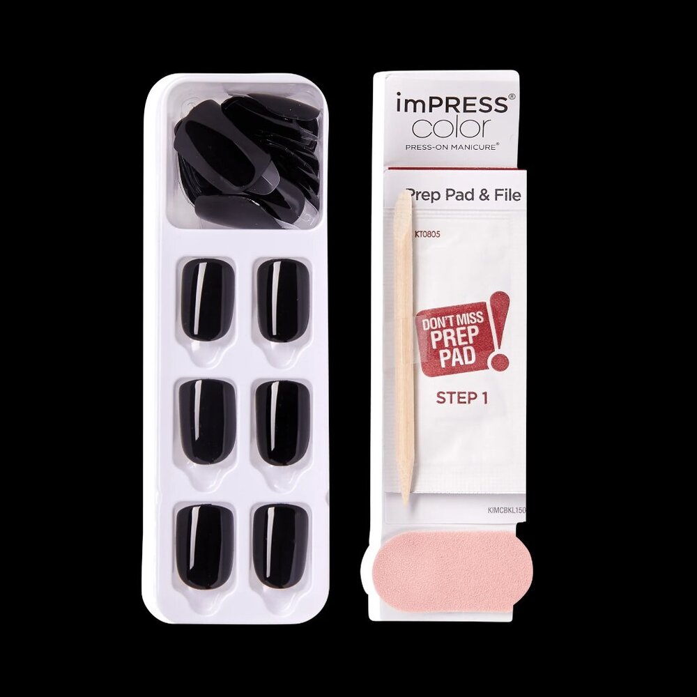 NWT imPRESS color black nails - Picture 4 of 6